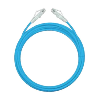 LAN (สายแลน) LINK US-5140SS-X CAT6 Small Patch Cord 28 AWG LSZH 0.5 M. ( Blue / Black )-รับประกัน 30 ปี