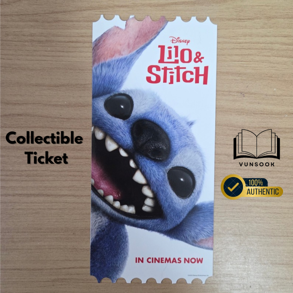 Lilo & Stitch ลีโล่ & สติทช์ : COLLECTIBLE TICKET SF+ ตั๋วสะสม ตั๋วหนังสะสม (แบบพิเศษ ของแท้ น่าสะสม