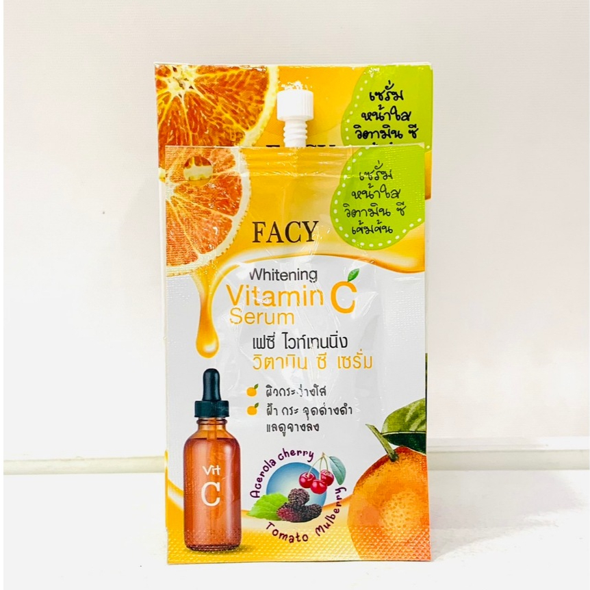 Facy เฟซี่ เซรั่ม (เซรั่มบำรุงผิวหน้าเพื่อความกระจ่างใส ลดเลือนริ้วรอย หน้าอิ่มฟู และช่วยยับยั้งการเกิดสิว)