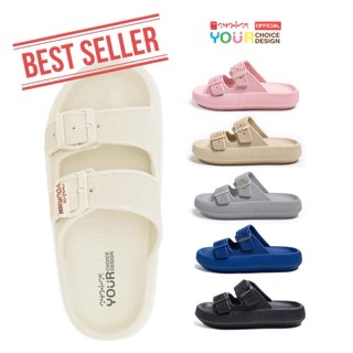 (ฟรีถุงผ้า)ขายดีอันดับ 1🔥รองเท้าสุขภาพ CHO-I-CE  รุ่นสวม Double Strap Softness  ☁️ นุ่ม เบา สบายเท้า
