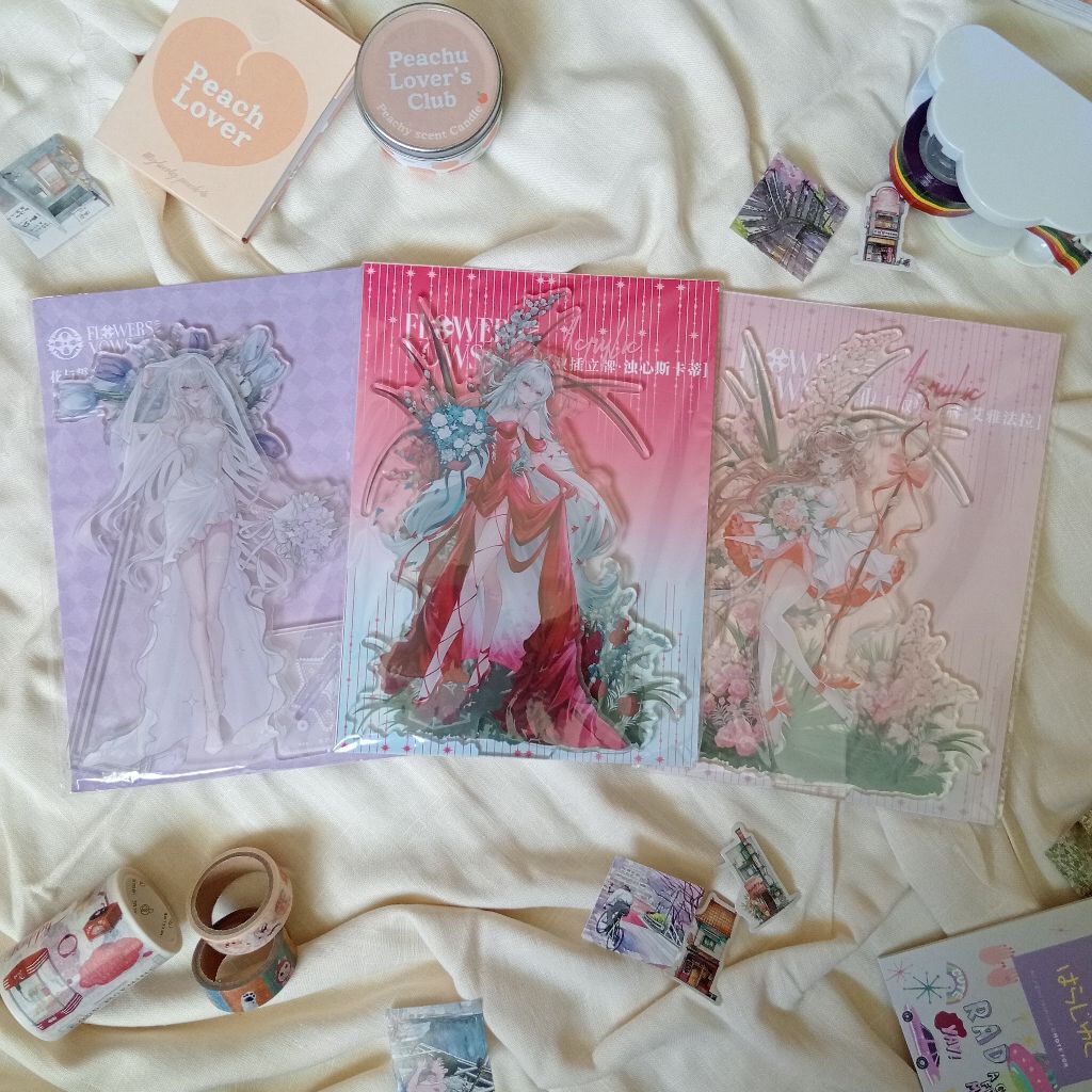 [พร้อมส่ง/Fanmade] สแตนดี้อะคริลิคจากเกม Arknights - Shining / Eyjafjalla / Skadi