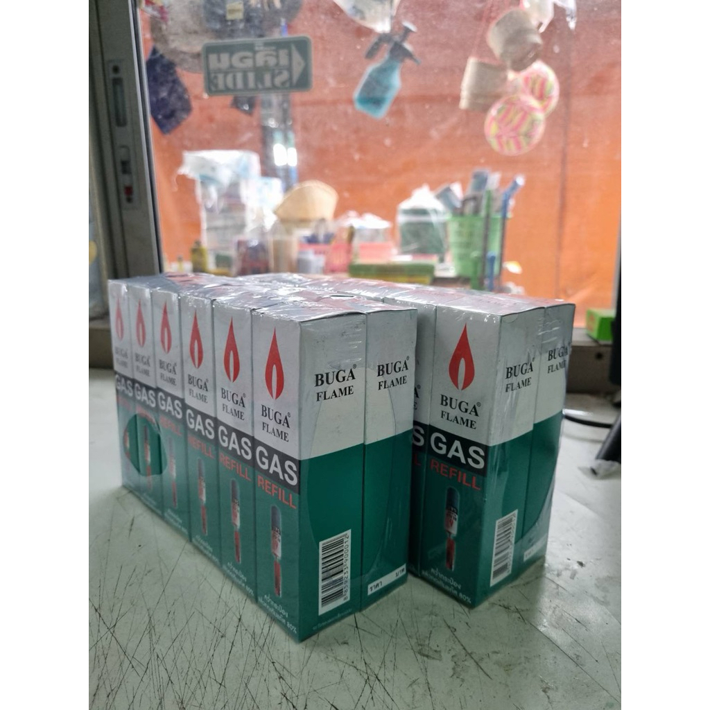 แก๊สใช้เติมไฟแช็ค Buga flame
