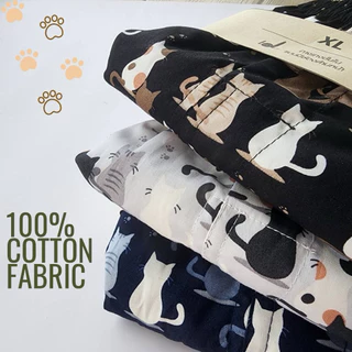 🐾𝘾𝙖𝙩 𝙘𝙤𝙡𝙡𝙚𝙘𝙩𝙞𝙤𝙣บ๊อกเซอร์ทรงเกาหลี ผ้าคอตตอนเกรดพรีเมียม ไม่โป๊ ไม่เข้าวิน S M L XL 2XL 3XL