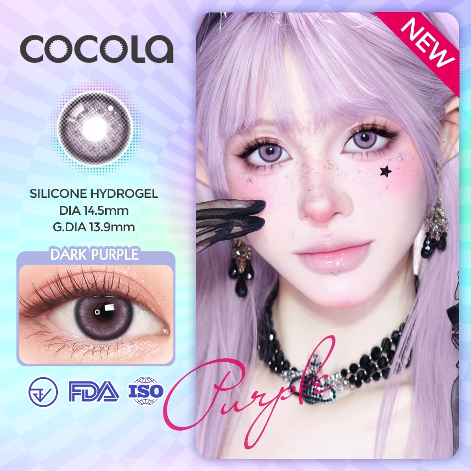 [Cosplay] คอนแทคเลนส์ตาโต DIA14.5mm (0.00ถึง-4.50) ความชื้น40% #ลดแรงพิเศษ#COCOLALens✨HE250-1