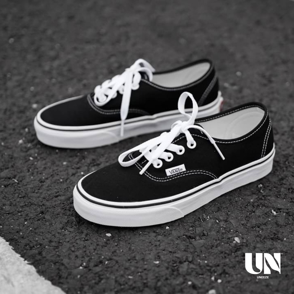 [ของแท้ ส่งไว จากไทย] VANS 2-EYELET BOAT SHOE - LEATHER BLACK