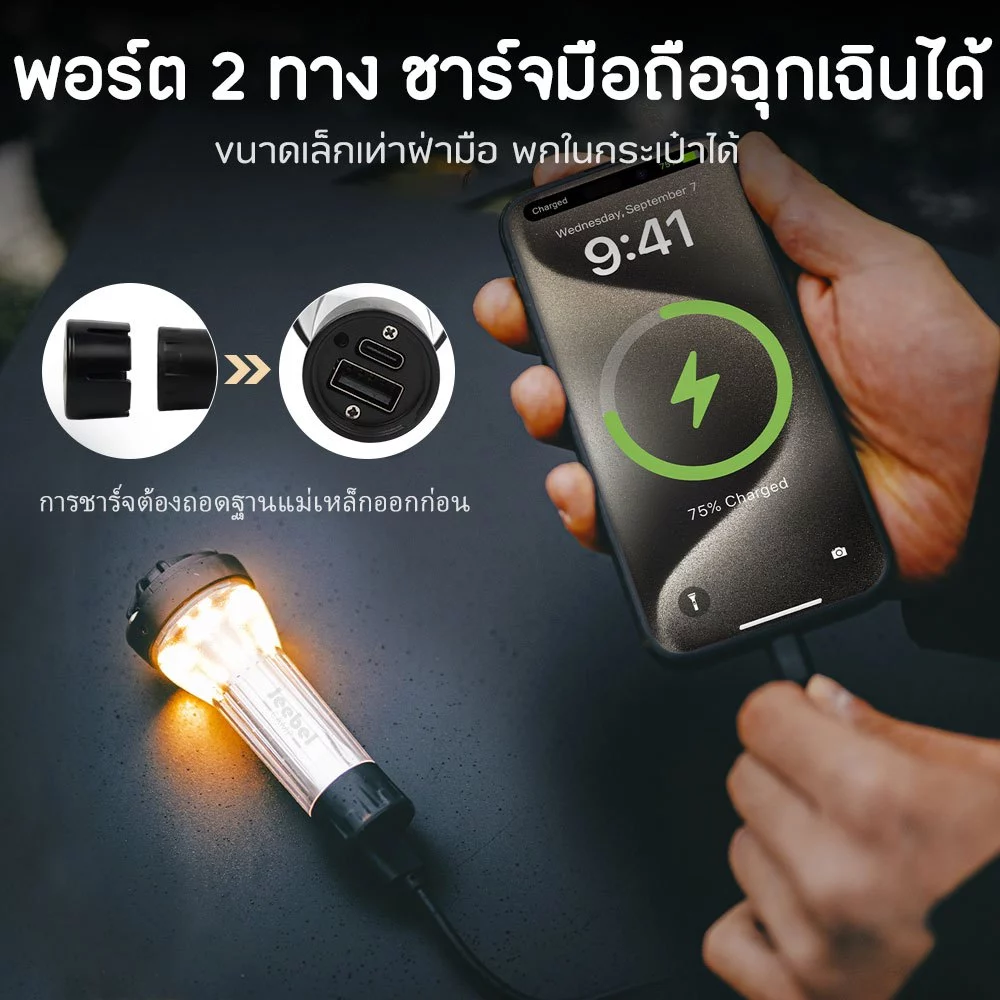 ตะเกียง Goal ZERO Lighthouse 2200mAh พร้อมขาตั้งและอุปกรณ์เสริม thumbnail 6