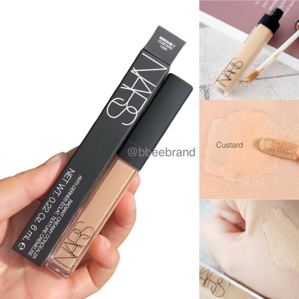 ป้ายไทย2025🌟Nars Radiant Creamy Concealer คอนซีลเลอร์รุ่นยอดนิยม เพื่อการลดเลือนอำพรางริ้วรอย จุดบกพร่องบนใบหน้า