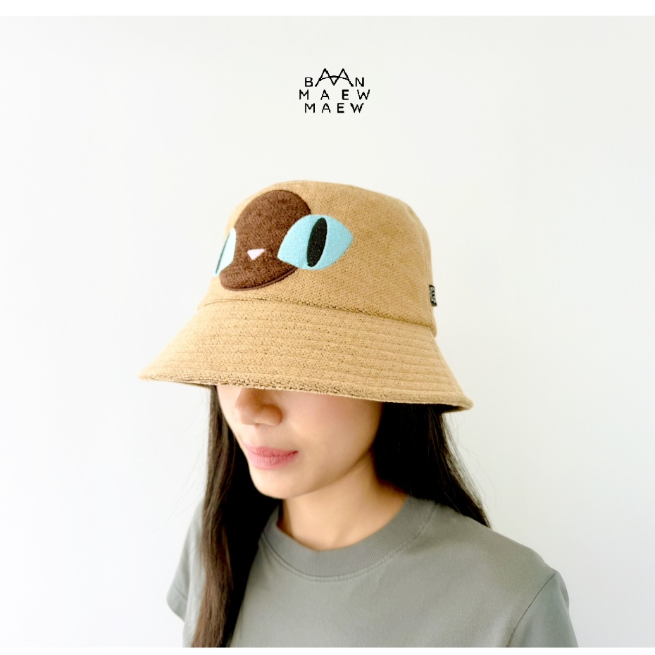 Handwoven Big Eyes Bucket Hat หมวกผ้าทอมือ บิกอายส์