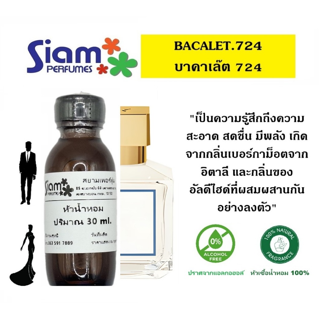 หัวเชื้อน้ำหอม กลิ่น BACALET.724 / บาคาเล๊ต 724