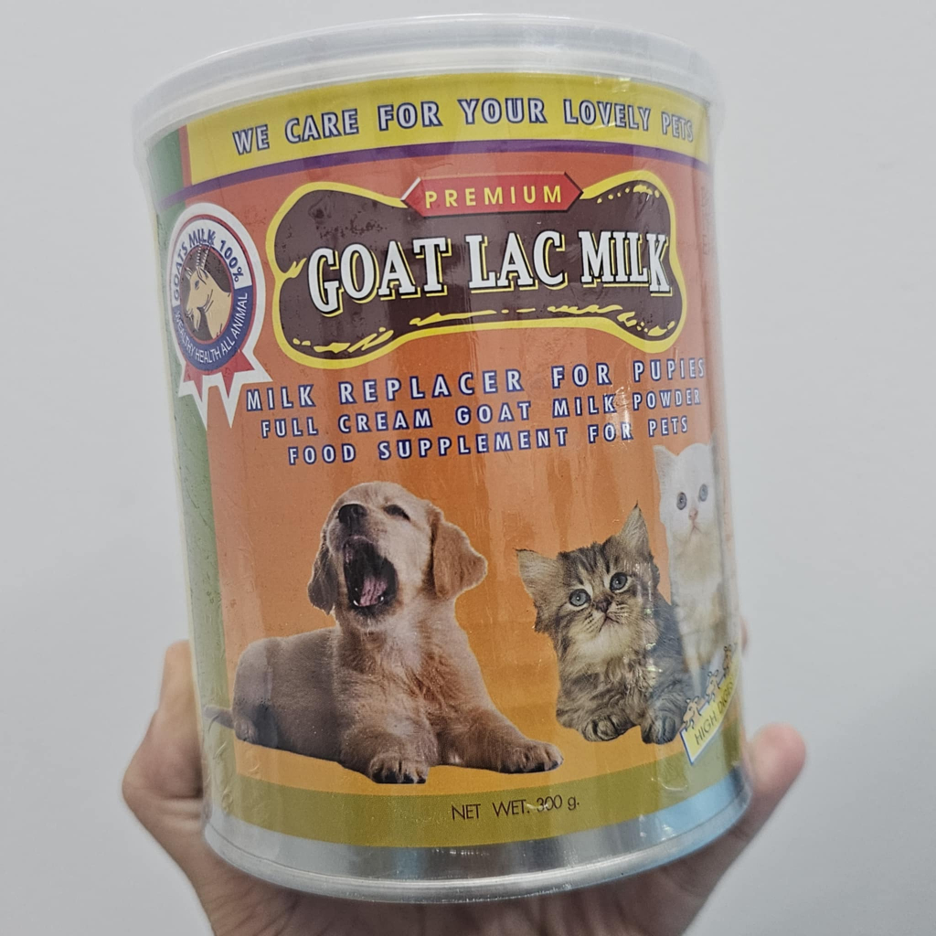 นมแพะผง นมผงลูกสัตว์ นมผงลูกแมว นมผงลูกสุนัข Goat lac milk ขนาด300 กรัม