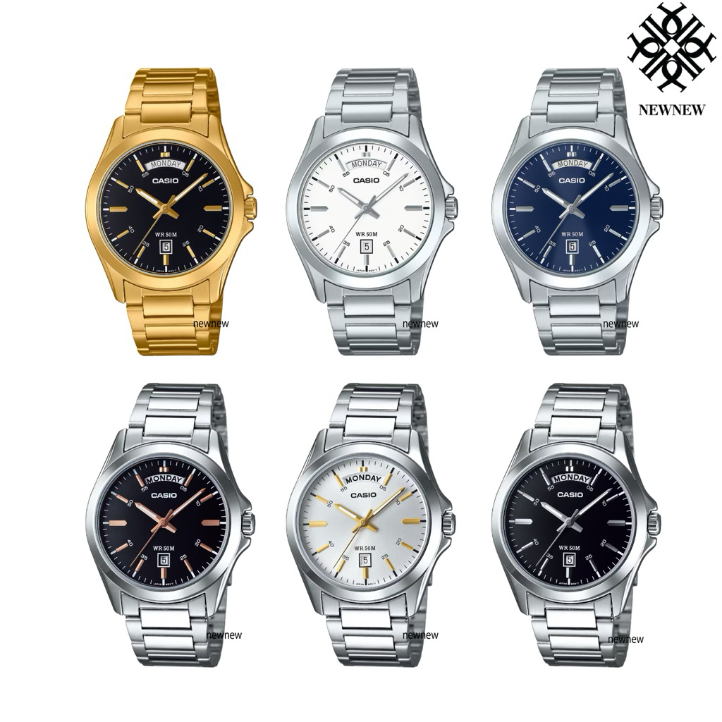 CASIO นาฬิกาข้อมือ MTP-1370D-2A2V MTP-1370D-7A3V MTP-1370G-1AV ของแท้ประกันศูนย์ 1ปี