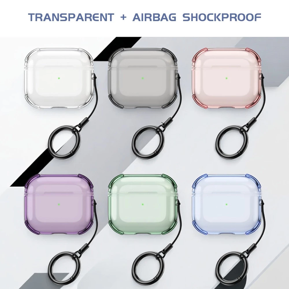 กล่องครอบ AirPods ใสแจ๋ว แบบกันกระแทก AirBag - กันเหลืองถาวร ชาร์จไร้สายได้ ใช้กับ AirPods 1/2/3/4/Pro/Pro2