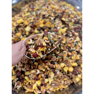 🔥ใหม่🔥 ธัญพืชผลไม้ 9 เซียน500g (เม็ดมะม่วง อัลมอนด์ เม็ดฟักทอง มะม่วง สตรอเบอรี่ ลูกเกดดำ ลูกเกดทอง)