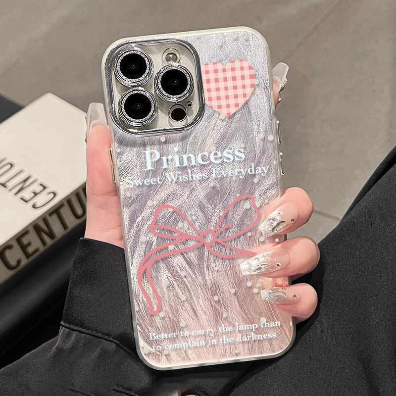 🔥GOOD🔥จากประเทศไทย เคส ไอโฟน ขนนกสีเงิน อ่อนนุ่ม TPU บัลเลต์คอร์ สำหรับ iPhone11 17 15 12 16 13 Pro Max 14/15PLUSการ์ตูน