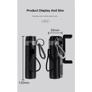 ไม้เซลฟี่ Lenyes LPH112 3-in-1 พร้อมรีโมท Bluetooth ขาตั้งแบบยืดหดได้
