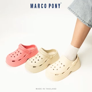 Marco Pony รองเท้าแตะผู้หญิง แฟชั่น พื้นหนา กันลื่น EVA รองเท้าแตะนุ่ม ดีไซน์ระบายอากาศ MH9031