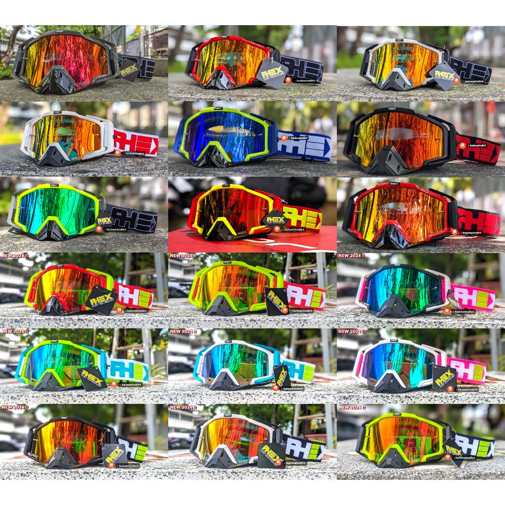 แว่นวิบาก RHEX (2025) 18 สี เลนส์ปรอท แถมฟรีเลนส์ใส แผ่นกันฝ้า และซองผ้า พร้อมกล่อง