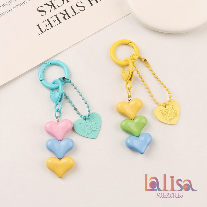 พวงกุญแจลายหัวใจน่ารักฟรุ้งฟริ๊ง alloy keychain Q989 ราคา ถูกที่สุด ดีลบีเคเค แกลเลอรีภาพที่ 9