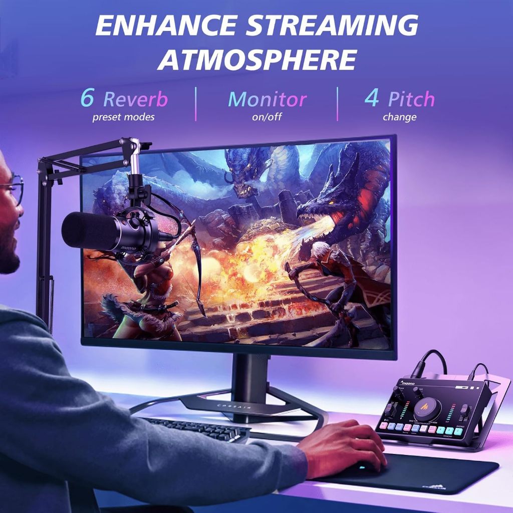 [กรุงเทพฯส่งด่วน] Maono AMC2 NEO Maonocaster Streaming Audio Mixer Bluetooth 48V Live Streaming ซาวด์การ์ด ราคา ถูกที่สุด ดีลบีเคเค แกลเลอรีภาพที่ 8