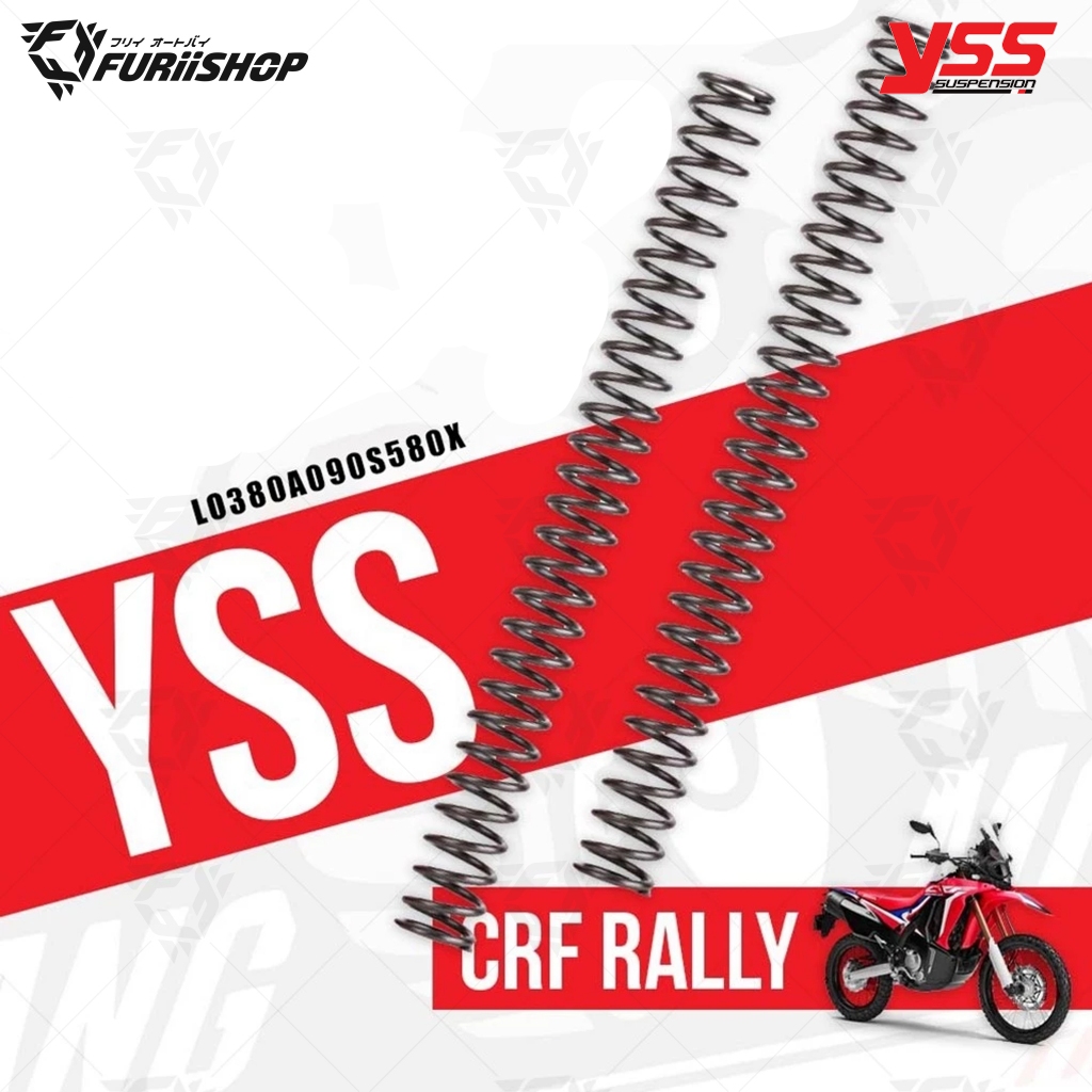 สปริงโช๊คหน้า YSS FOR HONDA CRF250L 12-16 (LO380A090S580X) (คู่)