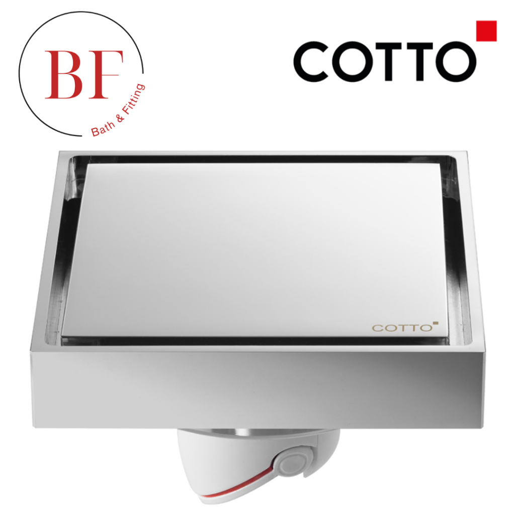 CT6405Z2P(HM) ตะแกรงน้ำทิ้งทองเหลืองเหลี่ยม ติดตั้งกับท่อพีวีซี 2.5 นิ้ว หน้าตะแกรง 4 นิ้ว