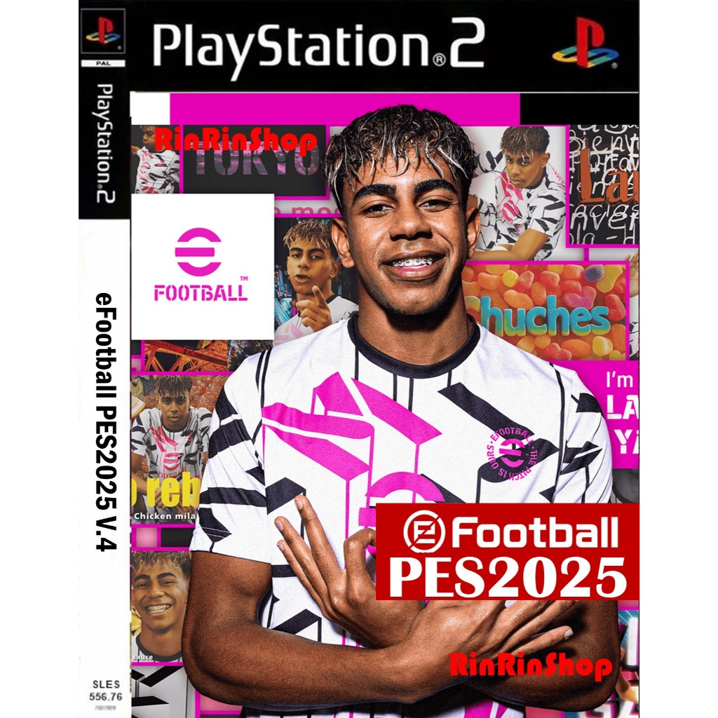แผ่นเกมส์ PES 2025 V.4  Playstation 2 คุณภาพสูง ราคาถูก