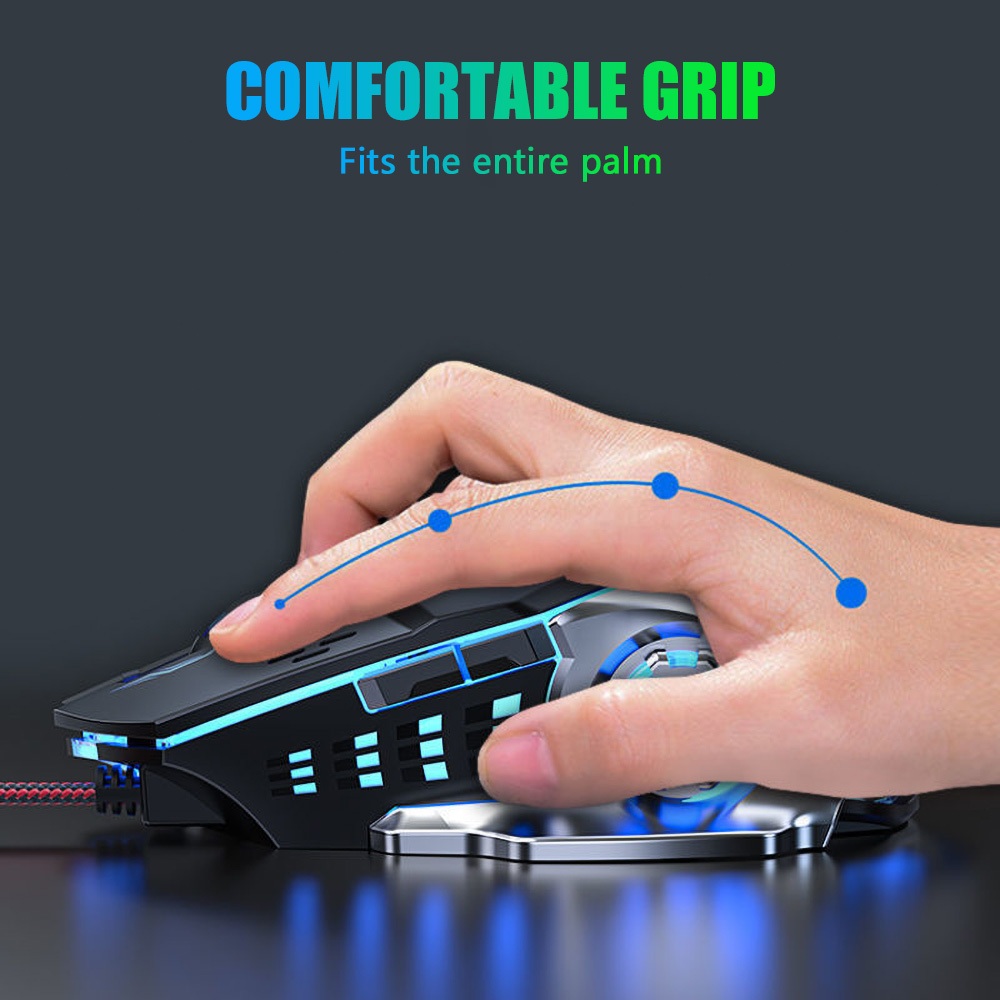 เมาส์เกมมิ่งไร้สาย - แสงไฟ RGB 4 สี ตัวถังเทอร์โบอลูมิเนียม ปุ่มเงียบ 2400DPI ชาร์จไฟทน 3 เท่า