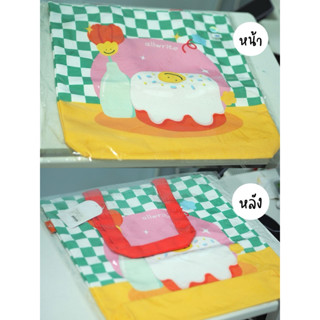 Allwrite กระเป๋าผ้า ถุงผ้า ลายน่ารัก ขนาด40x41ซม.