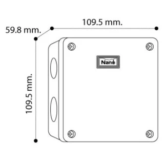 ยกลัง 40 ชิ้น 60 ชิ้น Nano กล่องไฟ บล็อก บล็อค กันน้ำ กล่องกันน้ำ สีขาว มีให้เลือกหลาย ขนาด 2X4 4x4