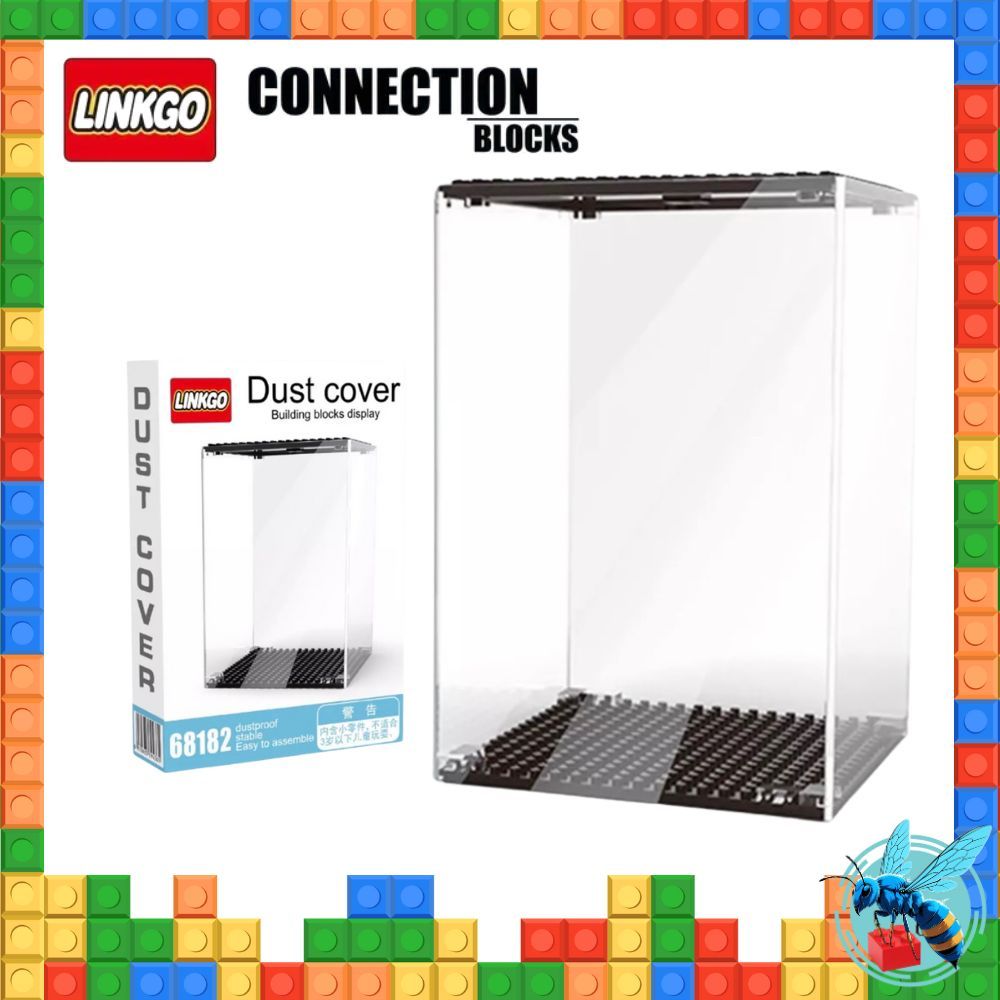 ตู้โชว์ กล่องใส ตัวต่อนาโน แบบเฟือง Nanoblock Display Box Linkgo 68182