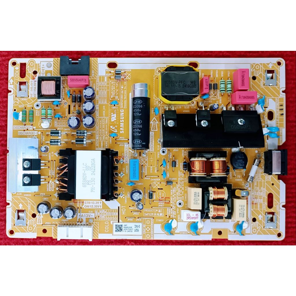 เพาเวอร์ซัพพลายทีวี SAMSUNG สำหรับรุ่น UA65DU7000KXXT พาสบอร์ด BN44-01268E