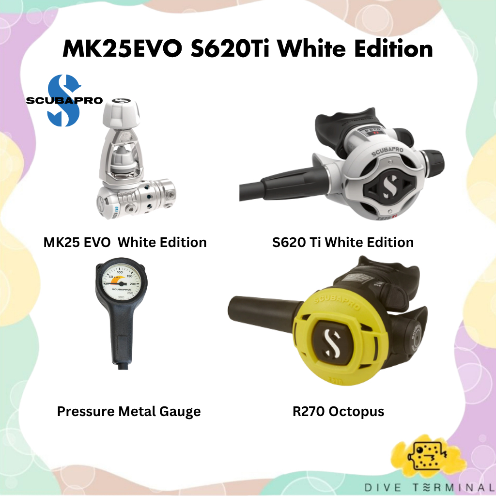 Scubapro - MK25 EVO S620 Ti White Edition Regulator