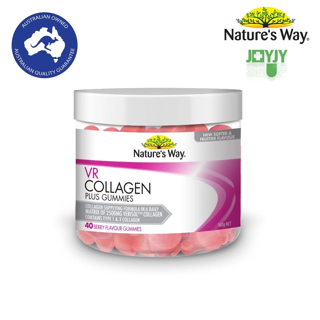 Nature's Way VR Collagen Gummies เนเจอร์สเวย์ วีอาร์ คอลลาเจน กัมมี่ (40 เม็ด)