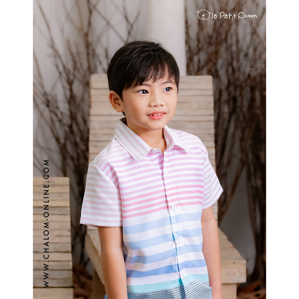 CHA-LOM : JS PU 238 IT เสื้อเชิ๊ตลูกชาย