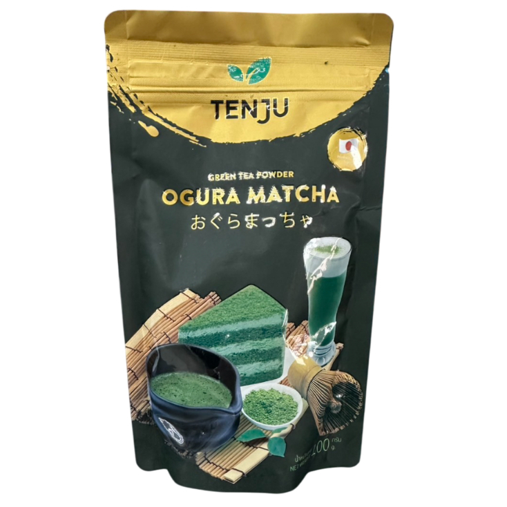 Tenju ผงชาเขียวมัทฉะ Ogura (100กรัม)