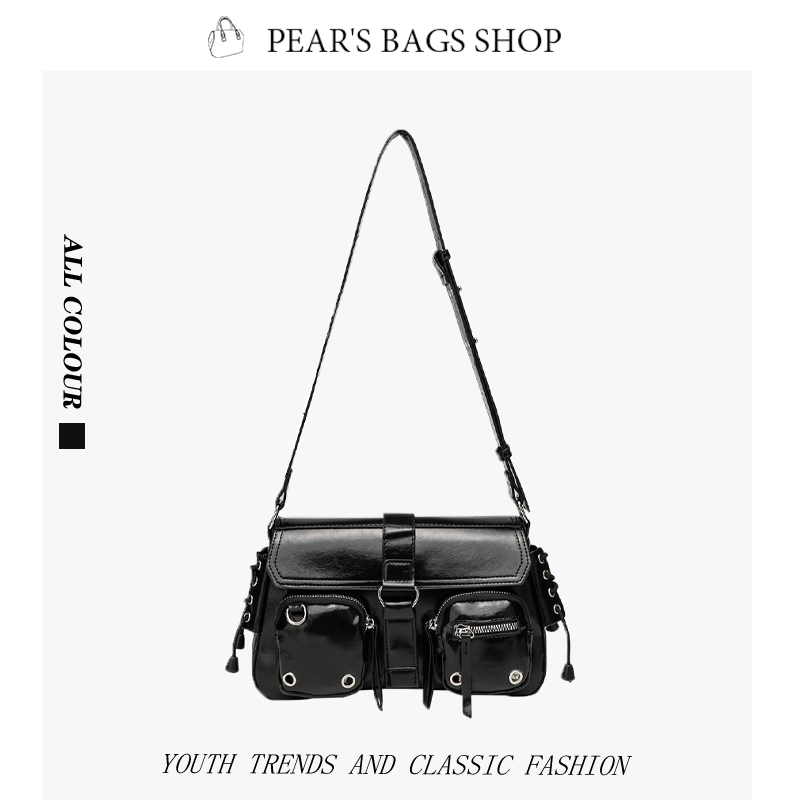 Pearsbags กระเป๋าสะพายเดี่ยว สไตล์ใหม่ ความรู้สึกขั้นสูง แฟชั่น วินเทจ กระเป๋าใต้วงแขนสำหรับสุภาพสตรี