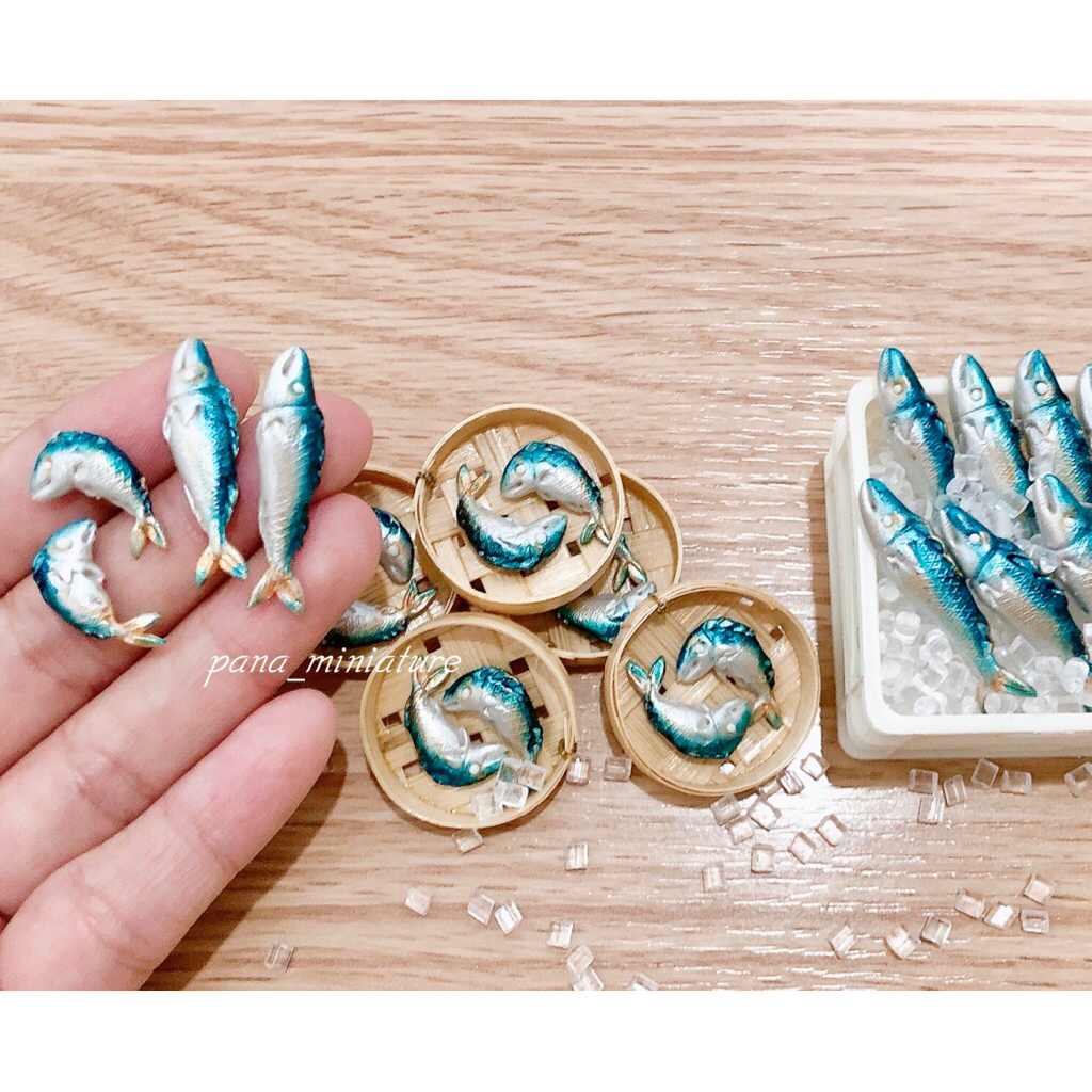 ดินปั้นปลาทูจิ๋ว🐟 ปลาทูนึ่งจิ๋ว🐟 ปลาทูสดจิ๋ว ราคา/ชิ้น