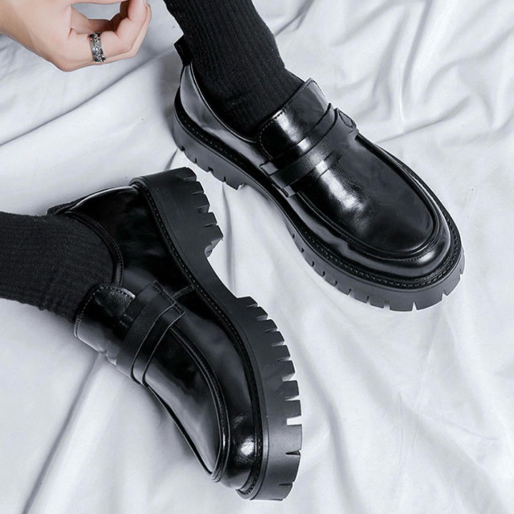 THEBOY-MASTER Shoes รองเท้าหนังผู้ชายแบบสวม - รูปที่ 5