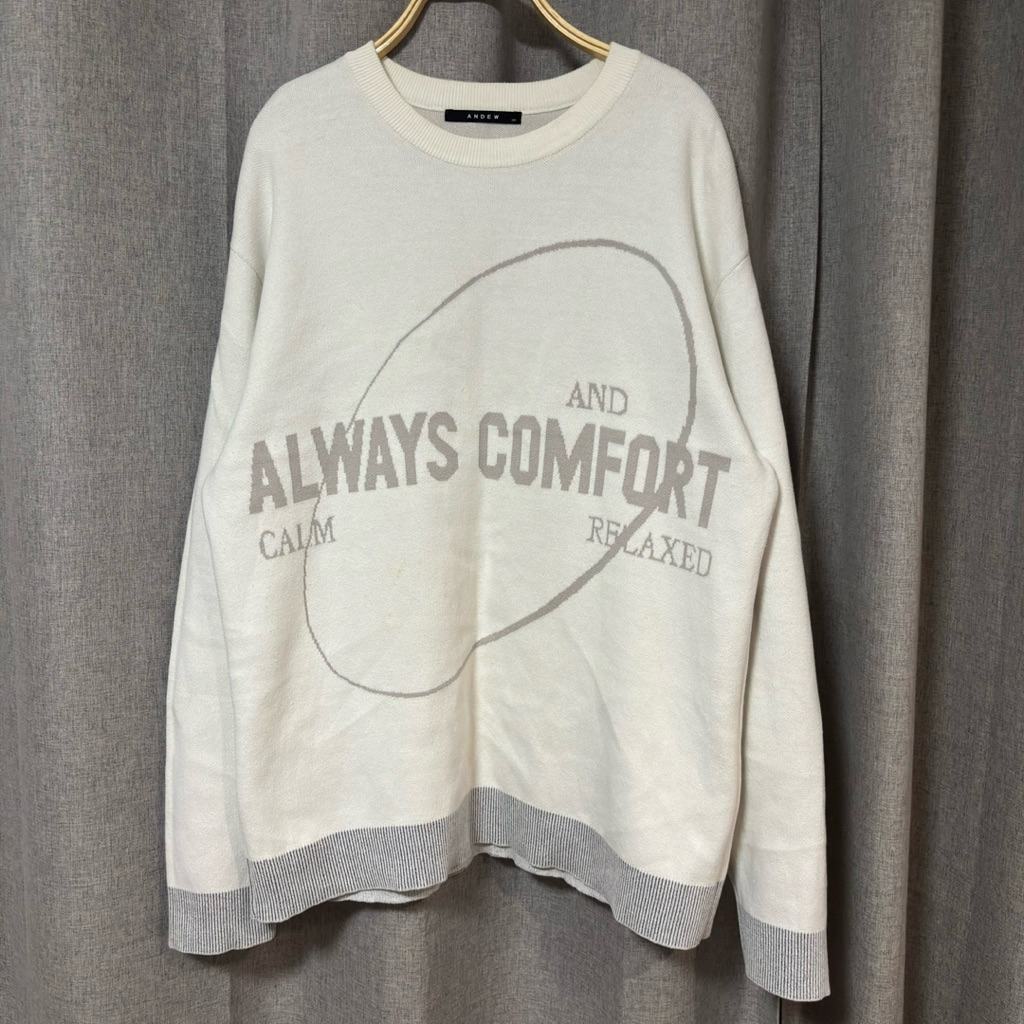 ANDEW Overfit Artwork Gradient Knit 🇰🇷