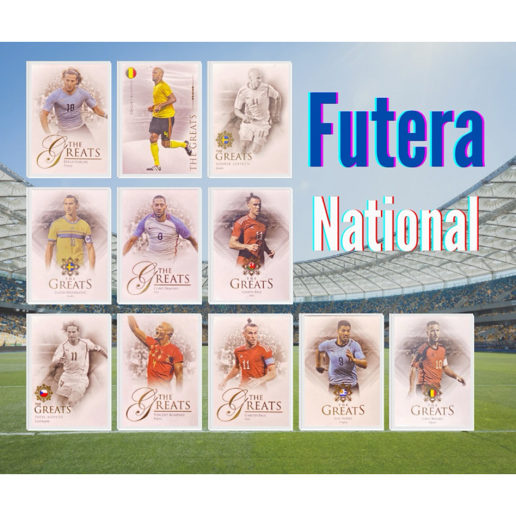 การ์ดสะสมฟุตบอล Futera ทีมชาติอื่นๆ การ์ดหนา ลิขสิทธิ์แท้