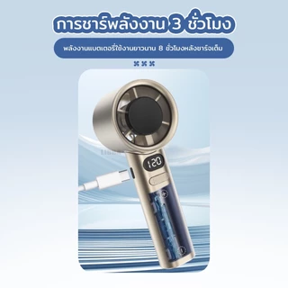 LiBRA M11 พัดลมพกพา ขนาดเล็ก ปรับแรงลมได้ 120ระดับ แถมสายชาร์จUSB กับสายห้อย สำหรับนักเรียน นักศึกษา [รับประกัน3เดือน]
