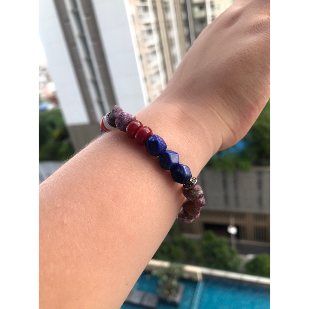 natural Stone lapis lazuli handmade bracelet beautiful design