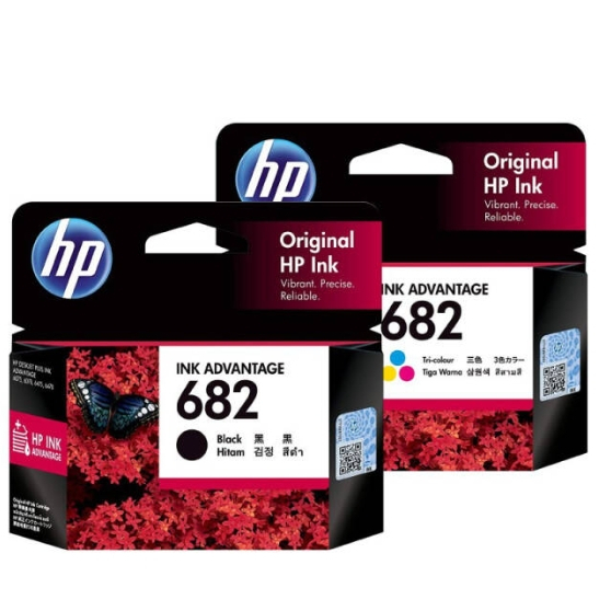 ⚡️🔥ขายดีส่งไว🔥⚡️HP 682 BK 682 Tri-colour Original Ink Advantage Cartridge