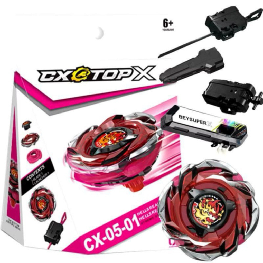 (พร้อมส่ง)เบย์เบลดX Cx-05-01 โลหะคุณภาพดี ทนทานตีแรง มีชู๊ทให้เลือกหลายแบบ