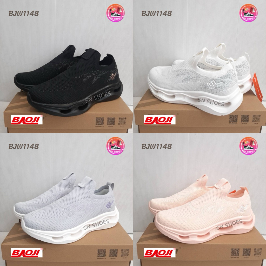 รองเท้าผ้าใบ  BAOJI แท้100% BJW 1148 รองเท้าผ้าใบผู้หญิง ไซร้ 37-41(รุ่นใหม่)