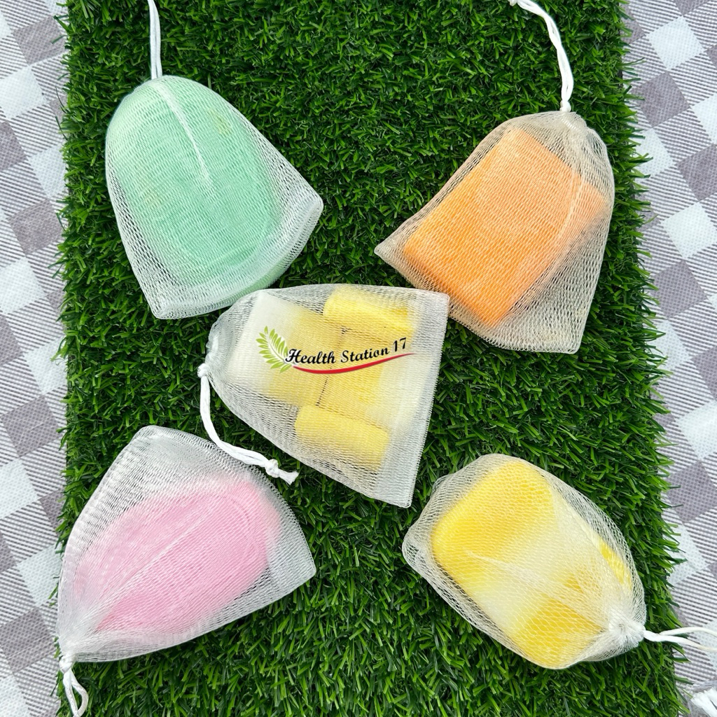 [ส่งจาก กทม.] ถุงตาข่ายตีฟองสบู่ ถุงตีฟอง ถุงเพิ่มฟองสบู่ 2 ชั้น อย่างดี เนียน นุ่ม ไม่บาดผิว