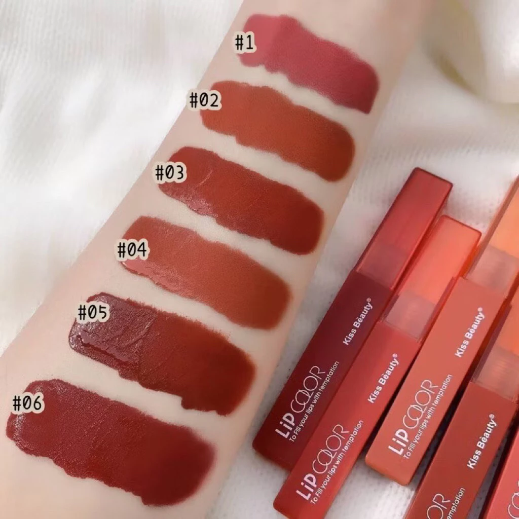 ขายดี!! 💋 ลิปจุ่ม Kiss Beauty To Fill You ลิปเนื้อแมท สวย ติดทน