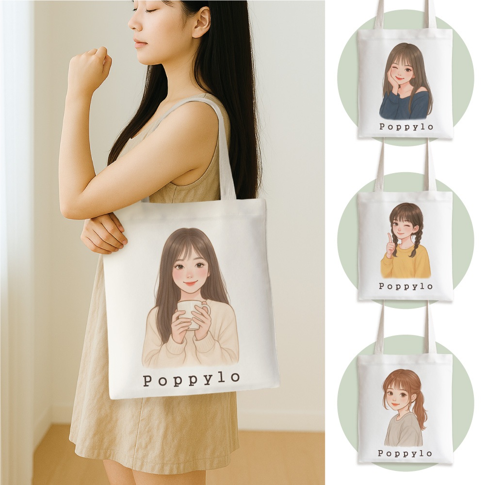 💥กระเป๋าผ้า ถุงผ้า เติมชื่อได้ Name Bags Collection Poppylo💥