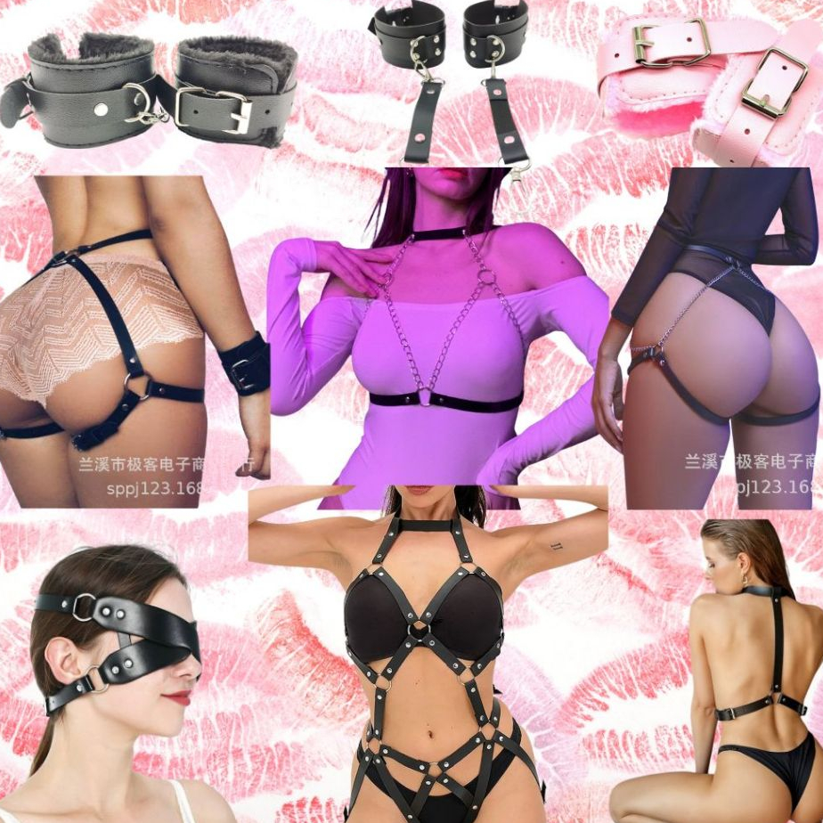 🌟พร้อมส่งด่วน🌟 สายรัดตัวคอสเพลย์ สายรัดตัวหนัง สายรัดตัวเซ็กซี่ เครื่องประดับหนังผู้หญิง