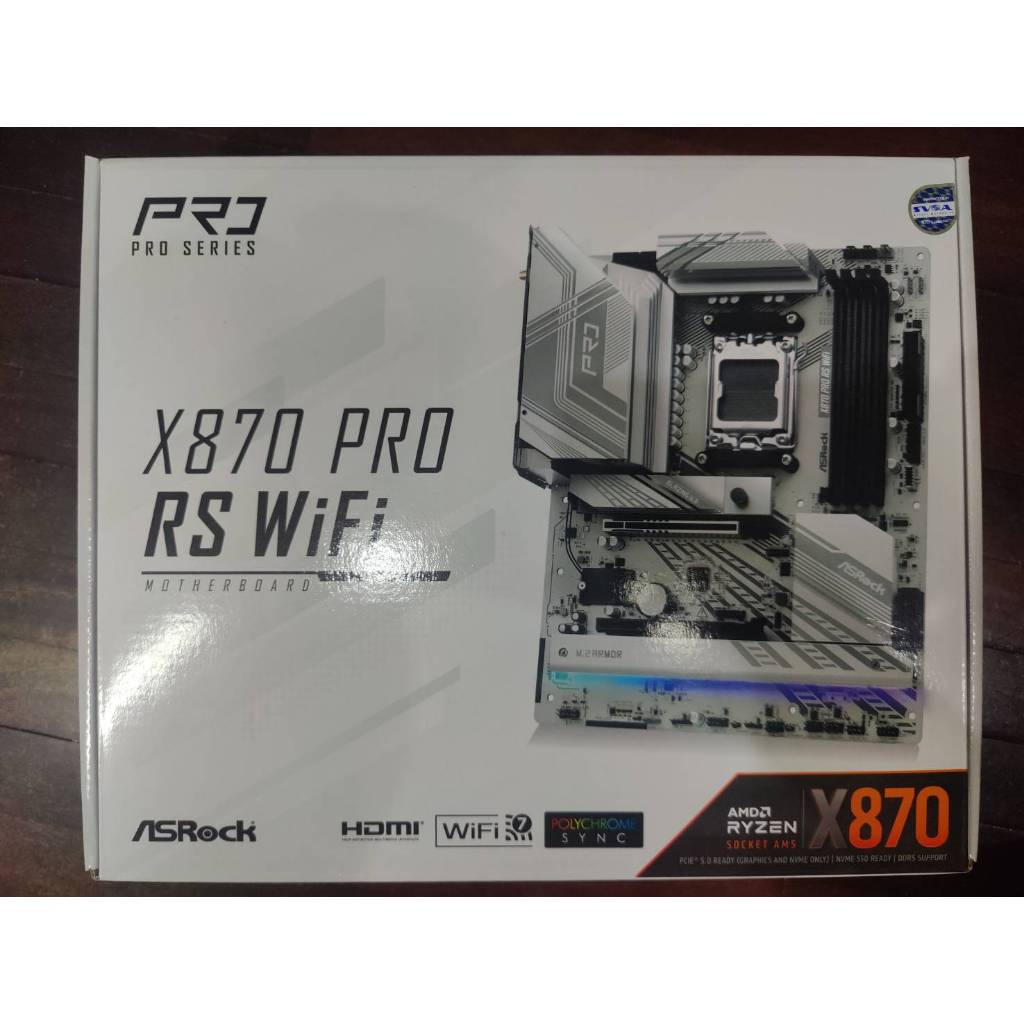 (มือสอง) ASROCK MAINBOARD (AM5) X870 PRO RS WIFI DDR5